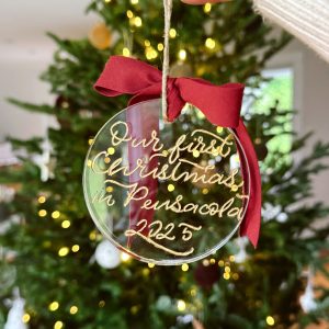 Custom engraved ornament