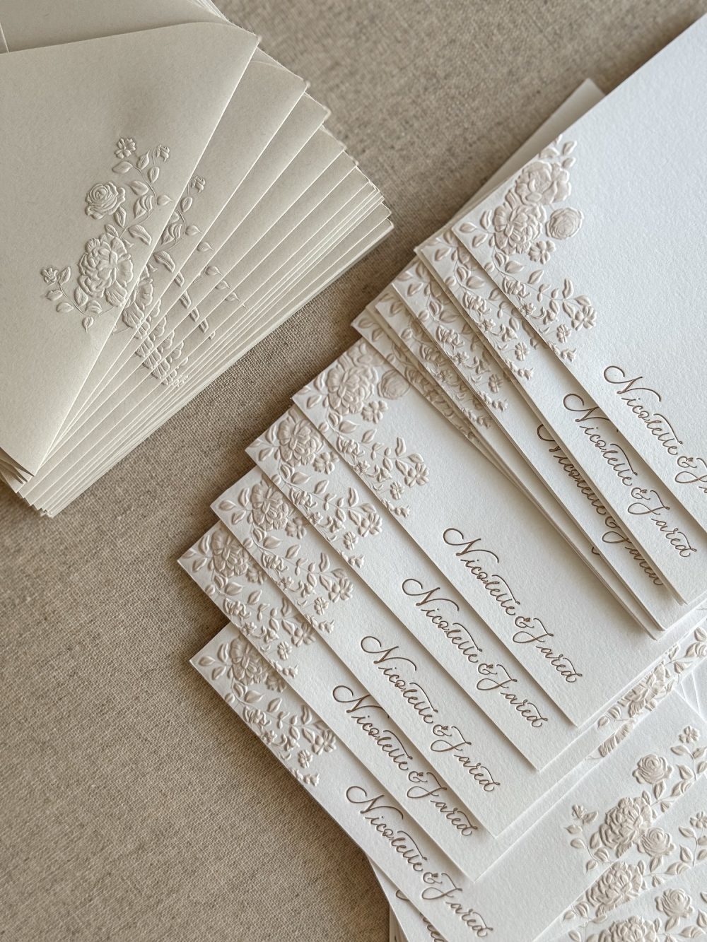 Custom Set with Sculpted Embossing & Foil printing